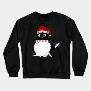 Stabby Snowcat Crewneck Sweatshirt